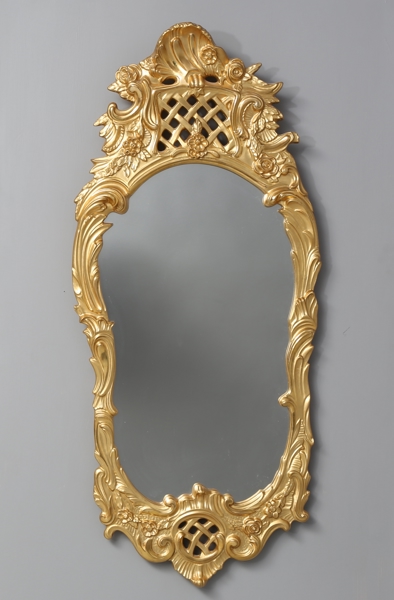 MIRROR, rococo style, around the middle of the 20th century / SPEGEL, stil rokoko, omkring 1900 talets mitt