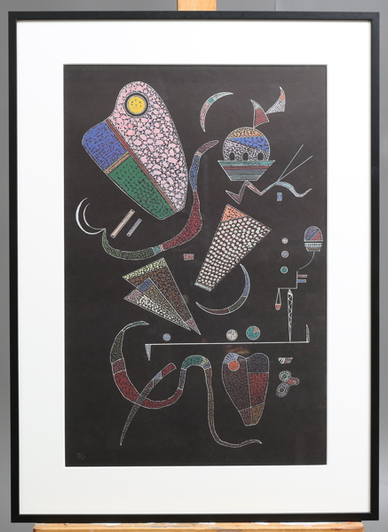 Wassily Kandinsky, after, offset, monogram signed in the print, dated 41 / Wassily Kandinsky, efter, offset, monogramsignerad i trycket, daterad 41