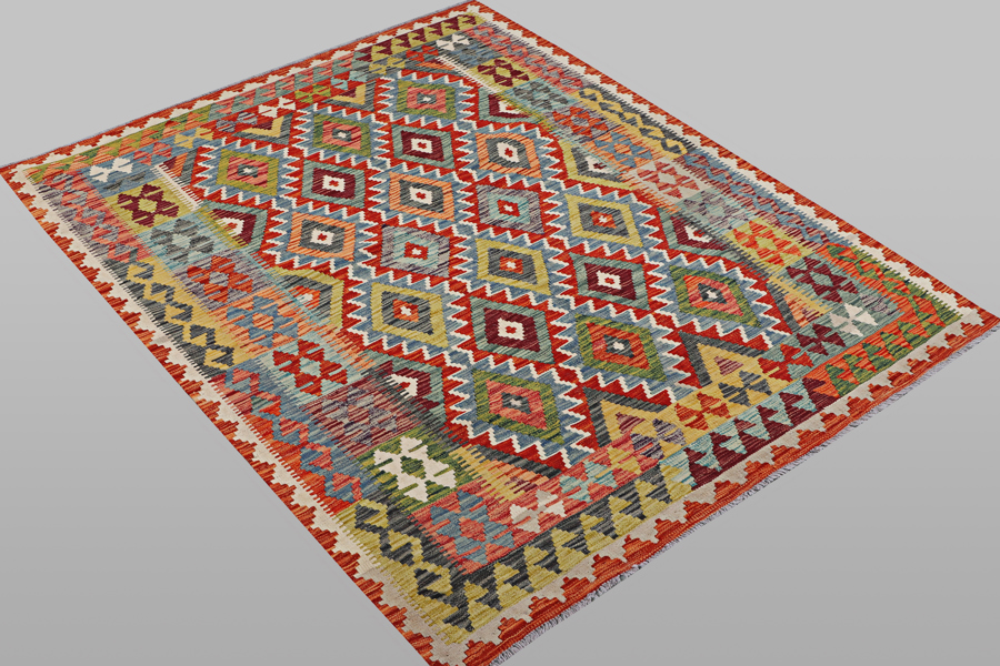 ORIENTAL CARPET, kilim, 206 x 158 cm / ORIENTALISK MATTA, kelim, 206 x 158 cm