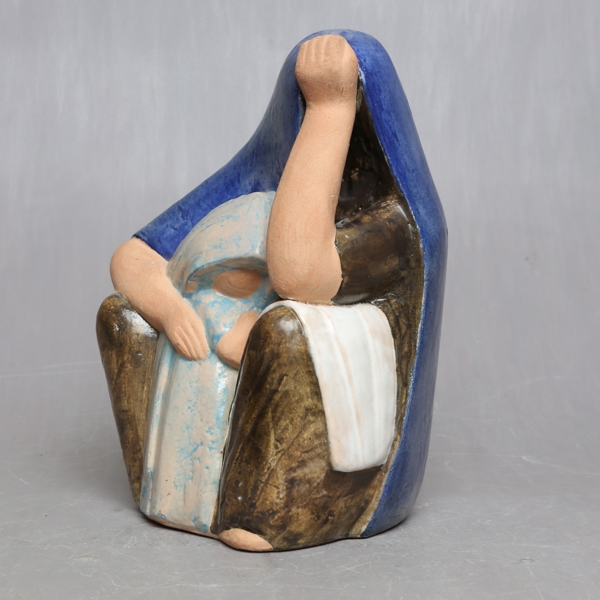 ARAB WOMAN by Lisa Larson, figure, stoneware, signed Lisa L. K-studion Gustavsberg Sweden / LISA LARSON, FIGURIN, stengods, signerad Lisa L. K-studion Gustavsberg Sweden.