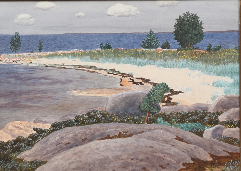 OSKAR BERGMAN, akvarell, Sandhamn, Stockholms skärgård, daterad 1957_1703a_8db7b9f75c38353_lg.jpeg