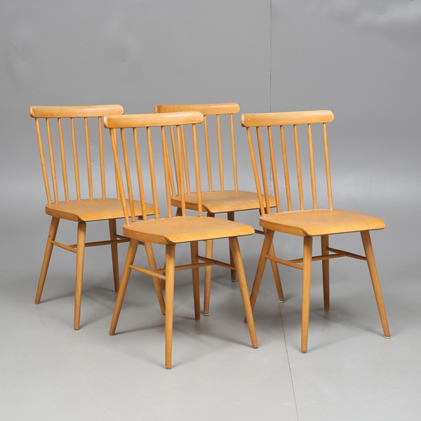 CANN CHAIRS, 4 pcs, second half of the 20th century / PINNSTOLAR, 4st, 1900 talets andra hälft._19a_8db35140b2b974c_lg.jpeg