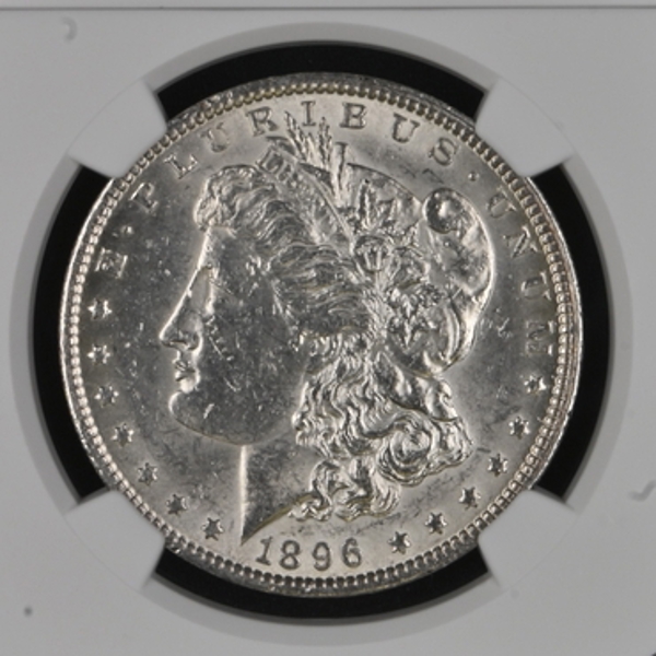 MORGAN DOLLAR 1896 1$ Silver graded UNC details by NGC