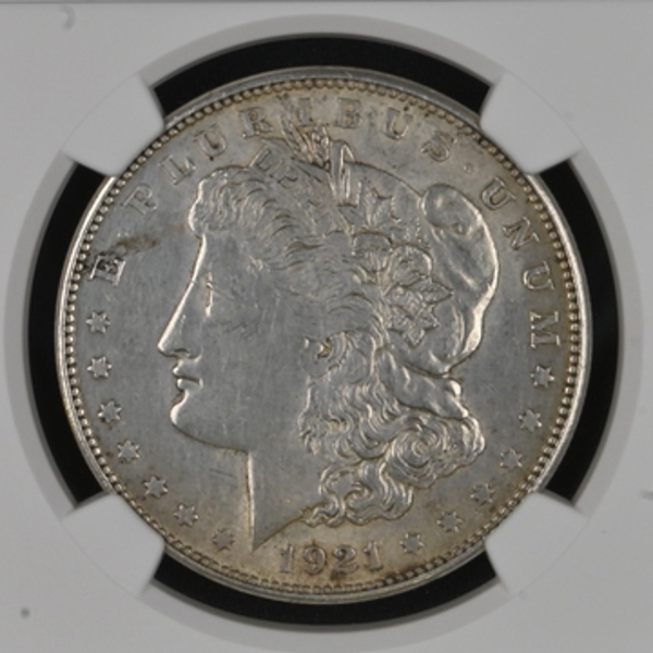 MORGAN DOLLAR 1921-S $1 Silver graded AU Details by NGC