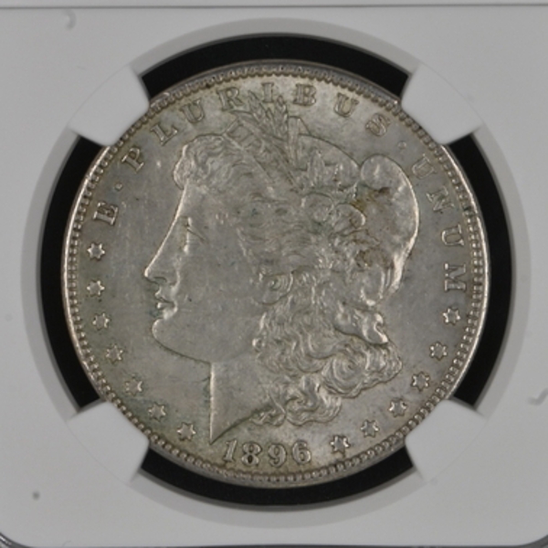 MORGAN DOLLAR 1896 $1 Silver graded AU58 by NGC