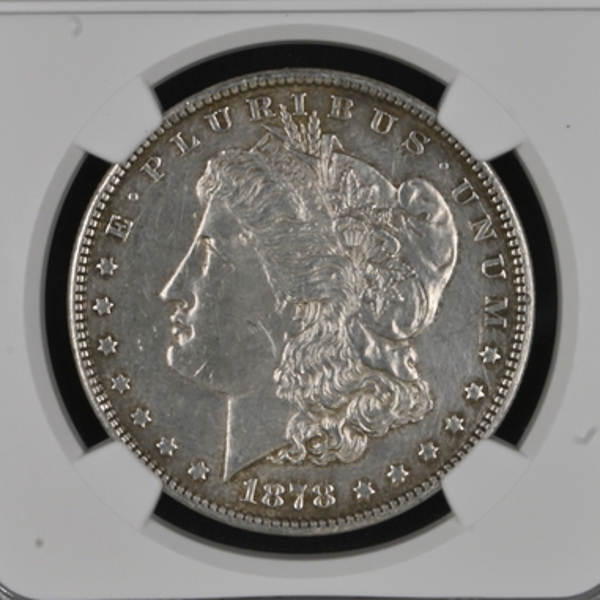 MORGAN DOLLAR 1878 7/8 TF $1 Silver graded AU Details by NGC