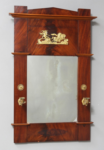 MIRROR, mahogany, Karl Johan, 19th century / SPEGEL, mahogny, Karl Johan, 1800 tal