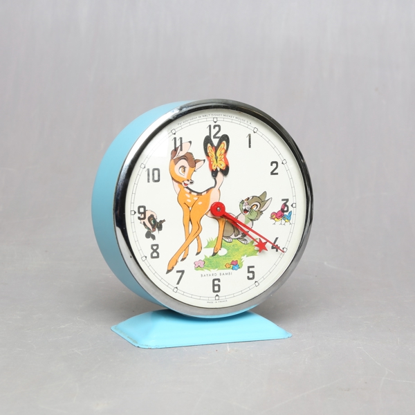 ALARM CLOCK, 1960s / VÄCKARKLOCKA, 60 tal, Bayard "Bambi", Walt Disney, Frankrike.