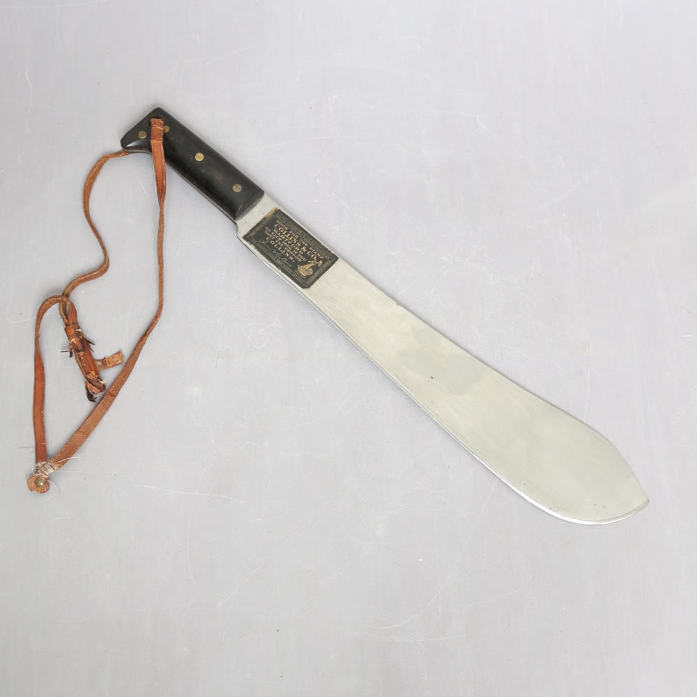MACHETE, marked "Legitimus Collins & Co", "No 1250", 19 Auktion