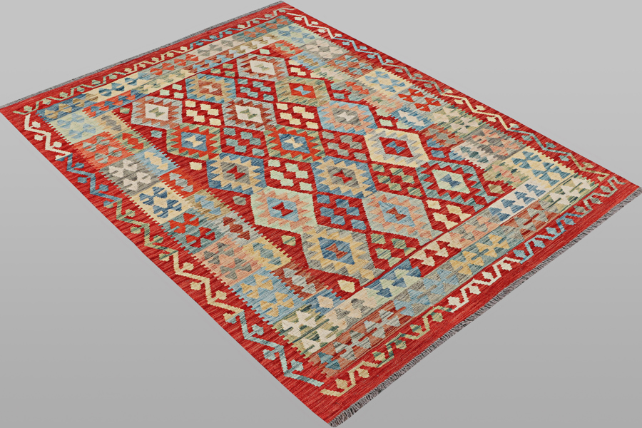 ORIENTAL CARPET, kilim, 196 x 151 cm / ORIENTALISK MATTA, kelim, 196 x 151 cm